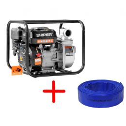АКЦИЯ Мотопомпа SKIPER LT20CX + Рукав напорный (дренажный) 2" SPEC 4.5 бар, 20м