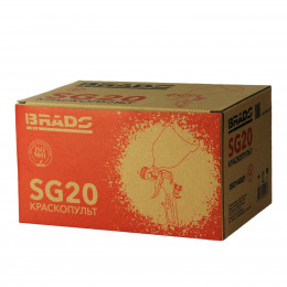 Краскопульт BRADO SG20 (1,5мм; 3,5-5 бар; 0,6л) (аналог SG04)