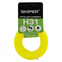 Леска SKIPER H31 (ф 3.0 мм х 15 м "звездочка", желт.)