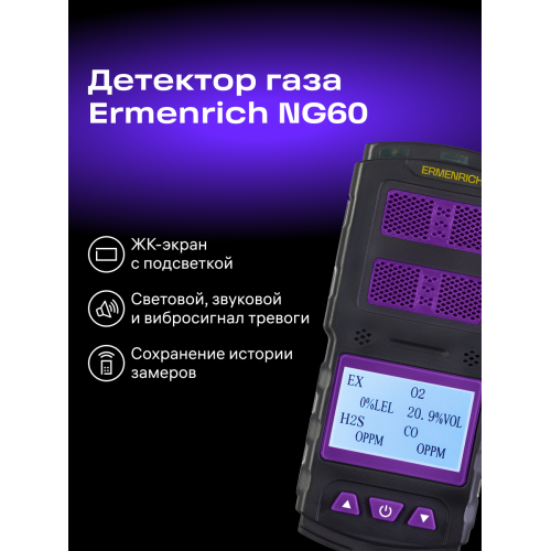 Детектор газа Ermenrich NG60