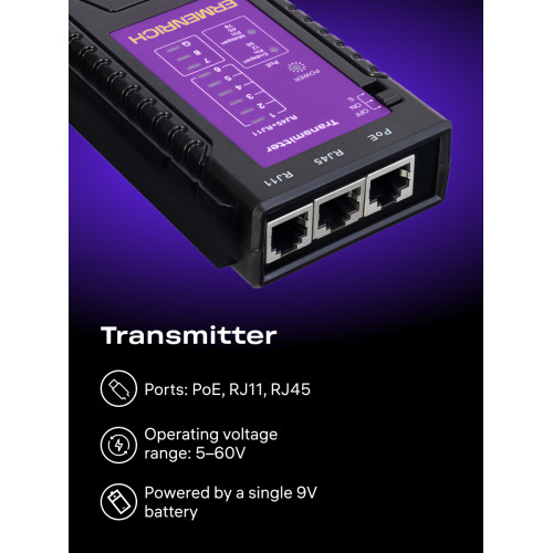 Кабельный тестер Ermenrich NetGeeks NP10